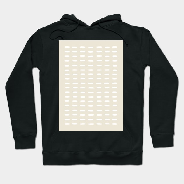 Beige dot lines pattern Hoodie by VectoryBelle